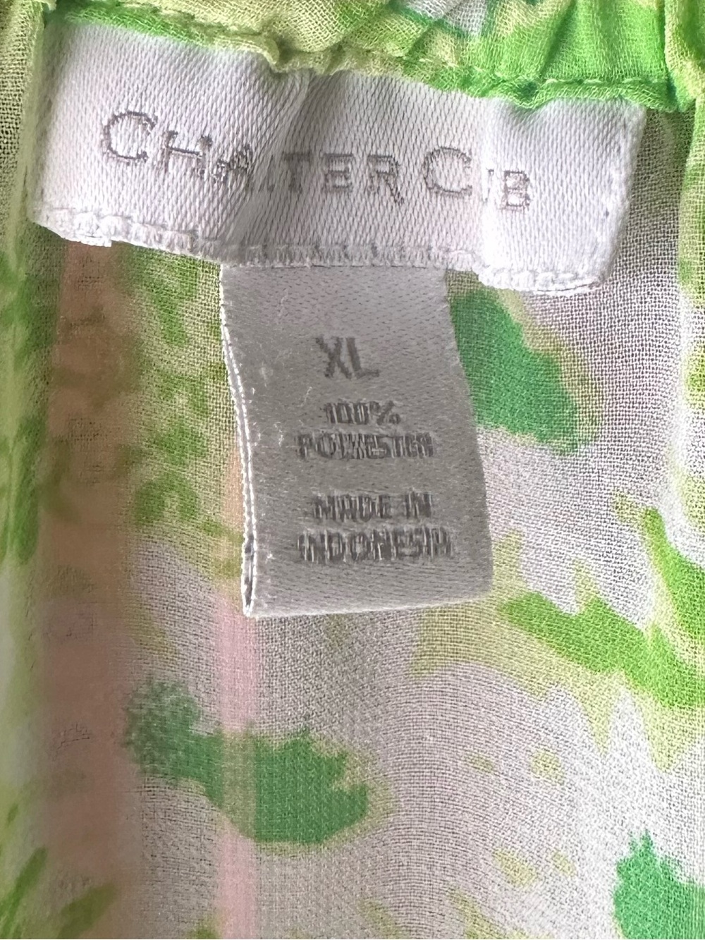 Green Floral Peasant Blouse - Brand - Picture 6 of 6